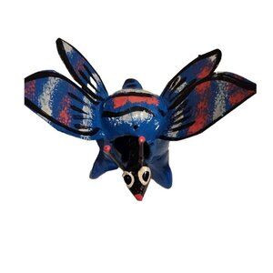 Butterfly Bobble Head  Mexican Folk Art Hand Made